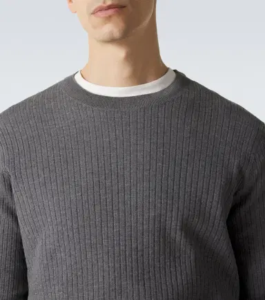 Brunello Cucinelli Ribbed-knit cotton sweater | Thumbnail 6