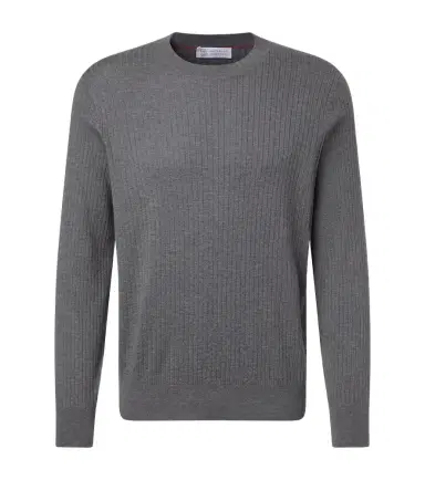 Brunello Cucinelli Ribbed-knit cotton sweater | Thumbnail 1