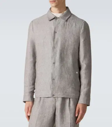 Brunello Cucinelli Hemp and linen overshirt | Thumbnail 5