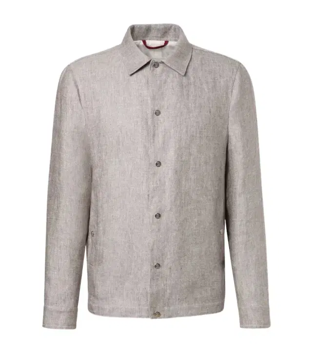 Brunello Cucinelli Hemp and linen overshirt