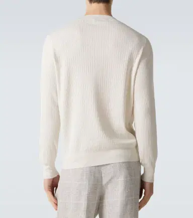 Brunello Cucinelli Ribbed-knit cotton sweater | Thumbnail 6 Brunello Cucinelli Ribbed-knit cotton sweater | Thumbnail 6