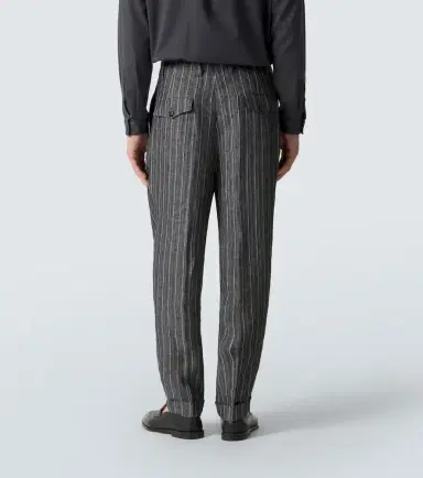 Brunello Cucinelli Chalk stripe linen suit | Thumbnail 2 Brunello Cucinelli Chalk stripe linen suit | Thumbnail 2