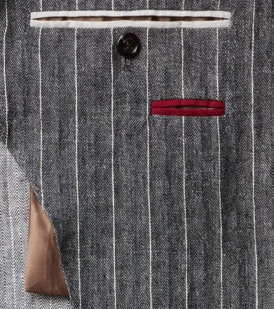 Brunello Cucinelli Chalk stripe linen suit | Thumbnail 3 Brunello Cucinelli Chalk stripe linen suit | Thumbnail 3