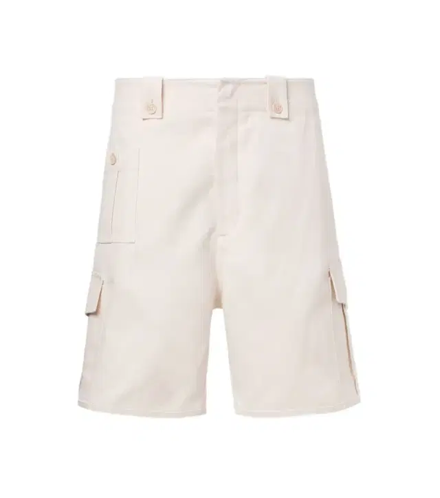Brunello Cucinelli Cotton and linen canvas cargo shorts