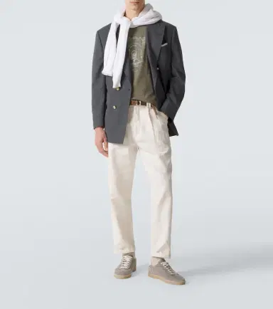 Brunello Cucinelli Printed cotton jersey T-shirt | Thumbnail 6
