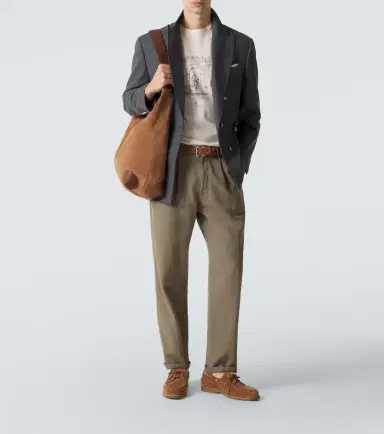 Brunello Cucinelli Printed cotton jersey T-shirt | Thumbnail 4