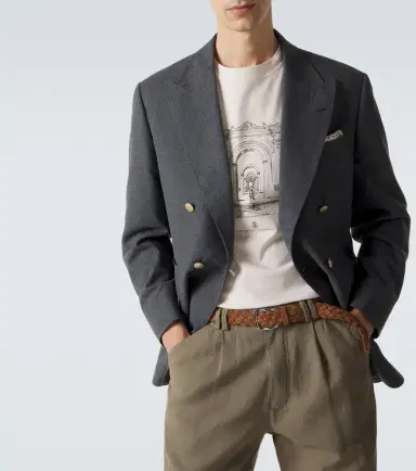 Brunello Cucinelli Printed cotton jersey T-shirt | Thumbnail 5