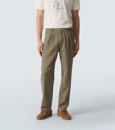 Brunello Cucinelli Cotton and linen straight pants | Thumbnail 3 Brunello Cucinelli Cotton and linen straight pants | Thumbnail 3