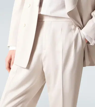 Brunello Cucinelli Silk straight pants | Thumbnail 5 Brunello Cucinelli Silk straight pants | Thumbnail 5