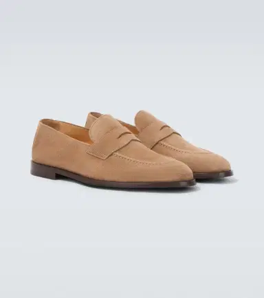 Brunello Cucinelli Suede penny loafers | Thumbnail 3
