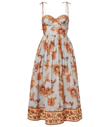 Zimmermann Aster paisley cotton bustier dress | Thumbnail 1 Zimmermann Aster paisley cotton bustier dress | Thumbnail 1
