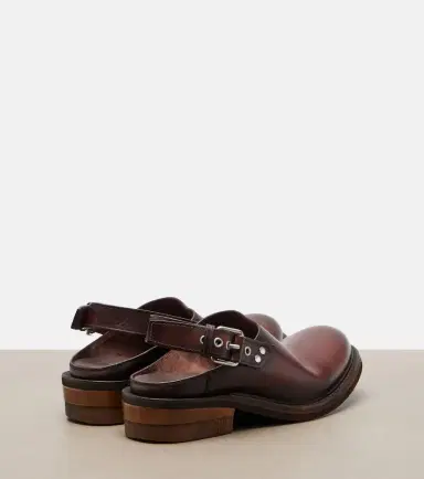 Miu Miu Foule leather clogs | Thumbnail 2 Miu Miu Foule leather clogs | Thumbnail 2