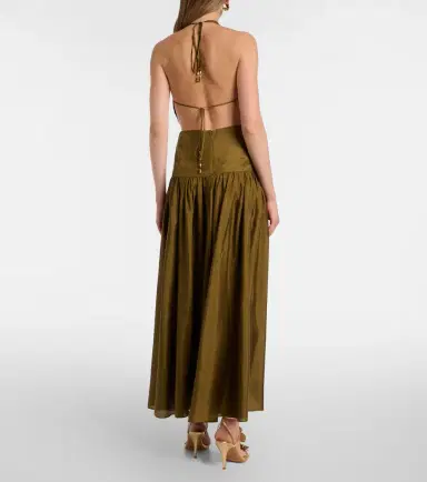 Zimmermann Indra cutout halterneck silk maxi dress | Thumbnail 4