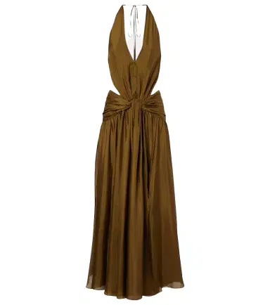 Zimmermann Indra cutout halterneck silk maxi dress | Thumbnail 1
