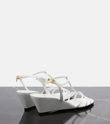 Prada Patent leather wedge sandals | Thumbnail 3