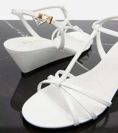 Prada Patent leather wedge sandals | Thumbnail 4