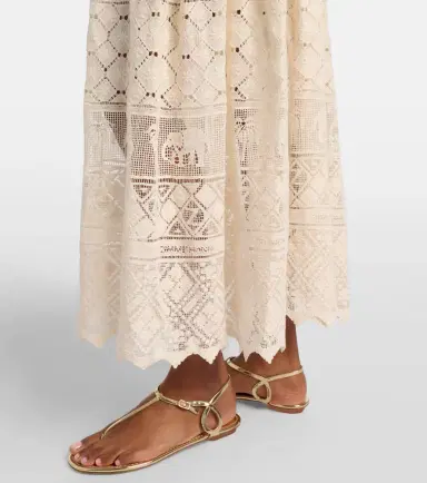 Zimmermann Indra belted cotton lace midi dress | Thumbnail 4 Zimmermann Indra belted cotton lace midi dress | Thumbnail 4