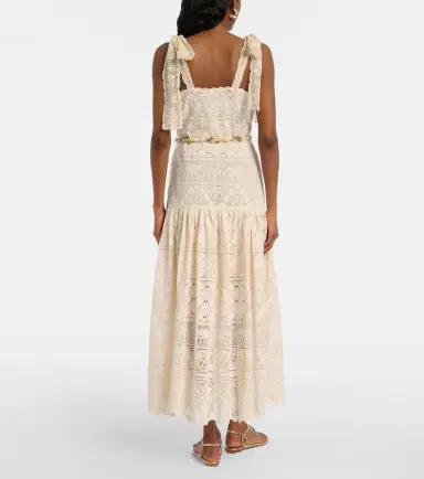 Zimmermann Indra belted cotton lace midi dress | Thumbnail 6 Zimmermann Indra belted cotton lace midi dress | Thumbnail 6
