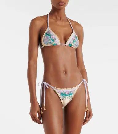 Zimmermann Indra floral metallic-effect bikini | Thumbnail 3