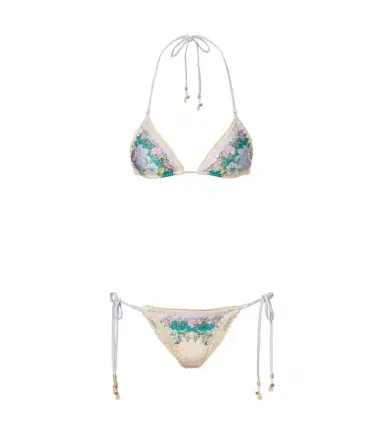 Zimmermann Indra floral metallic-effect bikini | Thumbnail 1