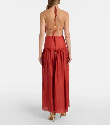 Zimmermann Indra cutout draped silk maxi dress | Thumbnail 3