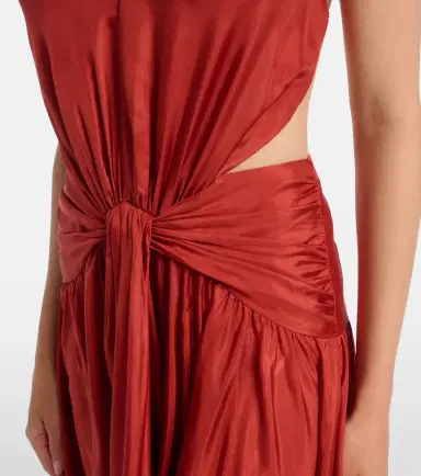 Zimmermann Indra cutout draped silk maxi dress | Thumbnail 5