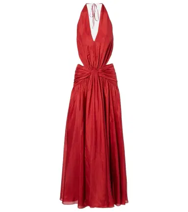 Zimmermann Indra cutout draped silk maxi dress | Thumbnail 1