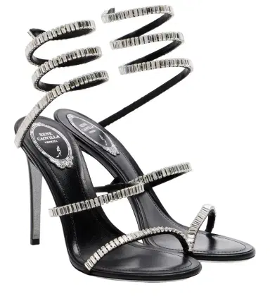 René Caovilla Cleo Spark embellished leather sandals | Thumbnail 1