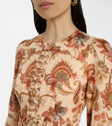 Zimmermann Aster beaded floral linen maxi dress | Thumbnail 3 Zimmermann Aster beaded floral linen maxi dress | Thumbnail 3