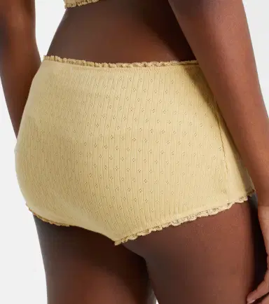 Miu Miu Pointelle cotton micro shorts | Thumbnail 2