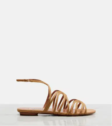 Aquazzura Serenade raffia sandals | Thumbnail 2 Aquazzura Serenade raffia sandals | Thumbnail 2
