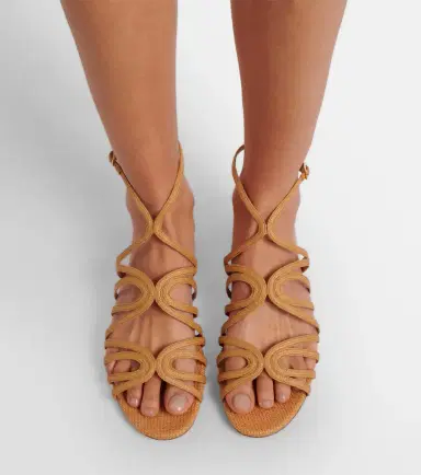 Aquazzura Serenade raffia sandals | Thumbnail 5 Aquazzura Serenade raffia sandals | Thumbnail 5