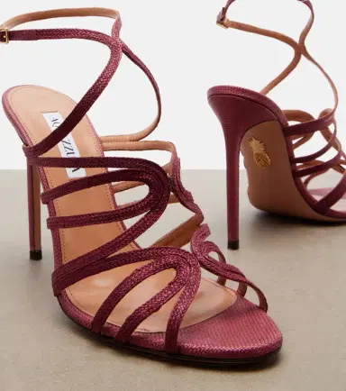 Aquazzura Serenade raffia sandals | Thumbnail 4 Aquazzura Serenade raffia sandals | Thumbnail 4