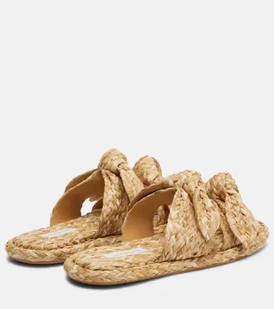 Zimmermann Carousel raffia espadrille slides | Thumbnail 4