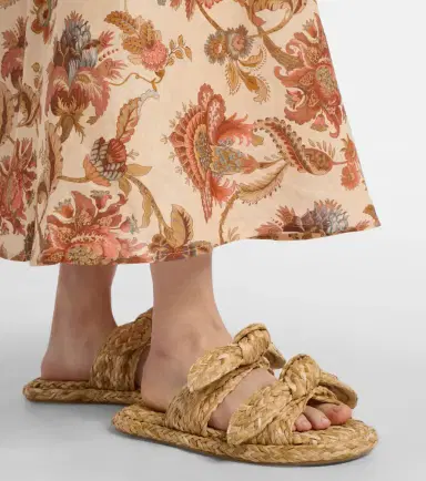 Zimmermann Carousel raffia espadrille slides | Thumbnail 5