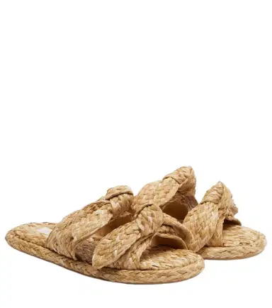 Zimmermann Carousel raffia espadrille slides | Thumbnail 1