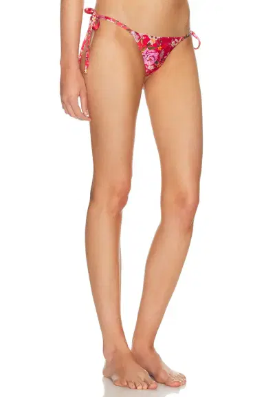 PatBO Peony Print Tie Bikini Bottom | Thumbnail 2
