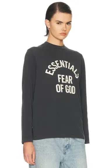 Fear of God Essentials Campus Classic Long Sleeve Cotton Jersey Tee | Thumbnail 2 Fear of God Essentials Campus Classic Long Sleeve Cotton Jersey Tee | Thumbnail 2