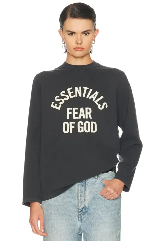Fear of God ESSENTIALS Campus Classic Long Sleeve Cotton Jersey Tee