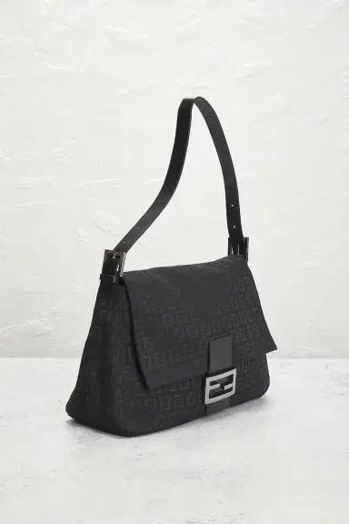 Fendi Zucchino Mama Baguette Shoulder Bag | Thumbnail 4