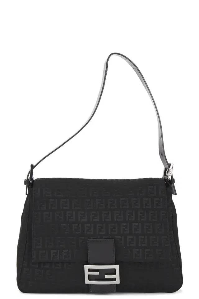 Fendi Zucchino Mama Baguette Shoulder Bag