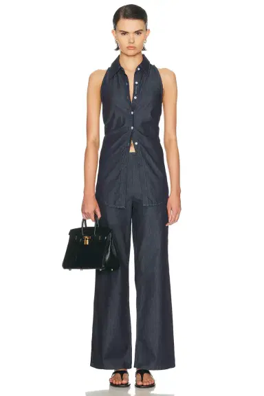 SIMONMILLER Pia Chambray Pant | Thumbnail 5