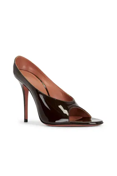 Amina Muaddi Anok 105 Patent Slipper Mule | Thumbnail 2 Amina Muaddi Anok 105 Patent Slipper Mule | Thumbnail 2