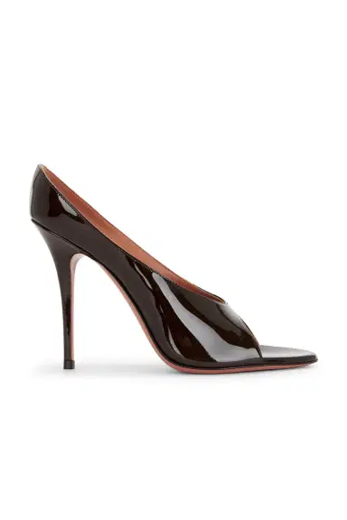 Amina Muaddi Anok 105 Patent Slipper Mule | Thumbnail 1 Amina Muaddi Anok 105 Patent Slipper Mule | Thumbnail 1