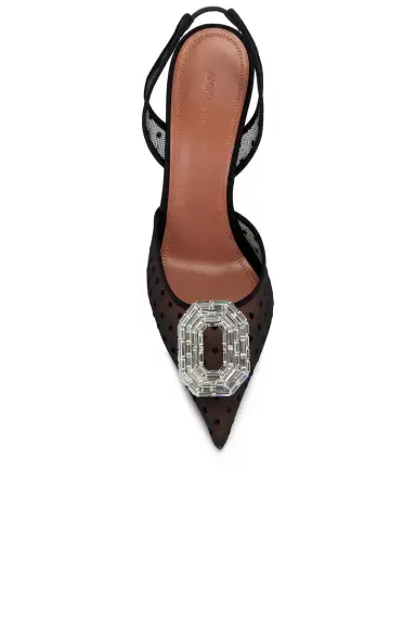 Amina Muaddi Camelia 105 Sling Back Pump | Thumbnail 4 Amina Muaddi Camelia 105 Sling Back Pump | Thumbnail 4