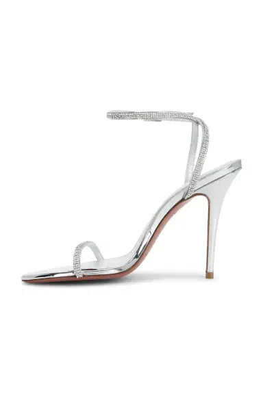 Amina Muaddi Diamante 105 Heel | Thumbnail 5 Amina Muaddi Diamante 105 Heel | Thumbnail 5