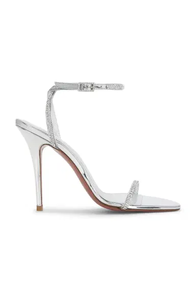 Amina Muaddi Diamante 105 Heel | Thumbnail 1 Amina Muaddi Diamante 105 Heel | Thumbnail 1