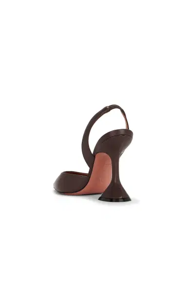 Amina Muaddi Holli 95 Nappa Sling Back Pump | Thumbnail 3 Amina Muaddi Holli 95 Nappa Sling Back Pump | Thumbnail 3
