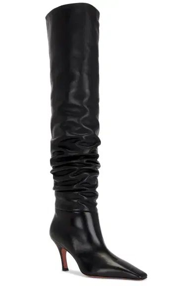 Amina Muaddi Jamie Thigh High 80 Boot | Thumbnail 2 Amina Muaddi Jamie Thigh High 80 Boot | Thumbnail 2