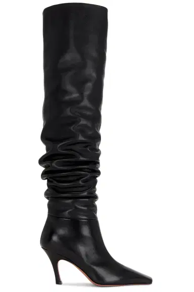 Amina Muaddi Jamie Thigh High 80 Boot | Thumbnail 1 Amina Muaddi Jamie Thigh High 80 Boot | Thumbnail 1